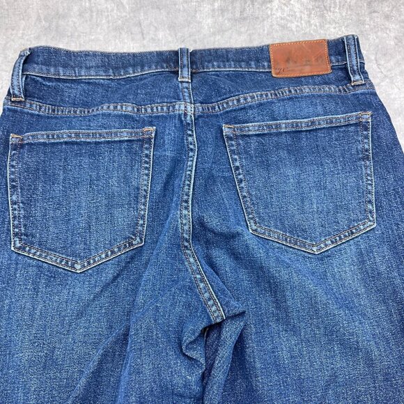 J Crew Jeans Women 30W x‎ 29L Blue Straight Leg Mid Rise Denim Stretch Cotton - Picture 11 of 12